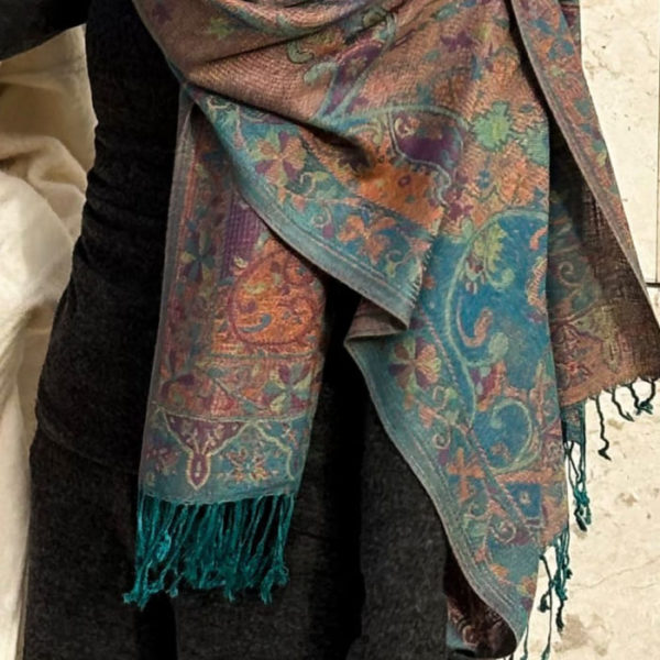 Blue shawl