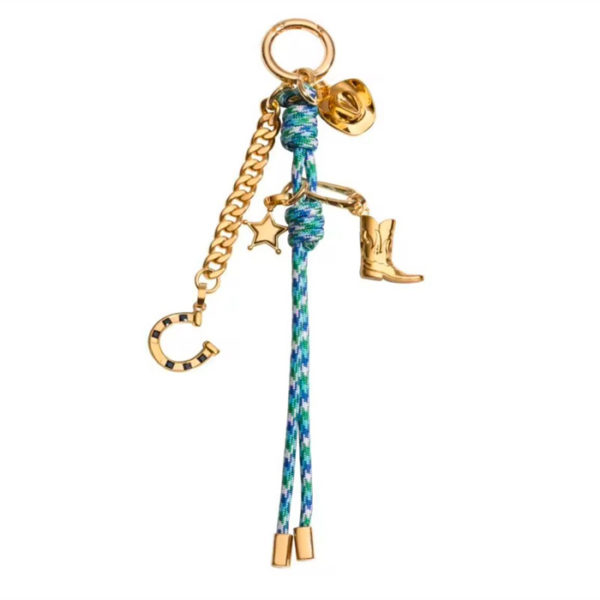 Blue bag charm